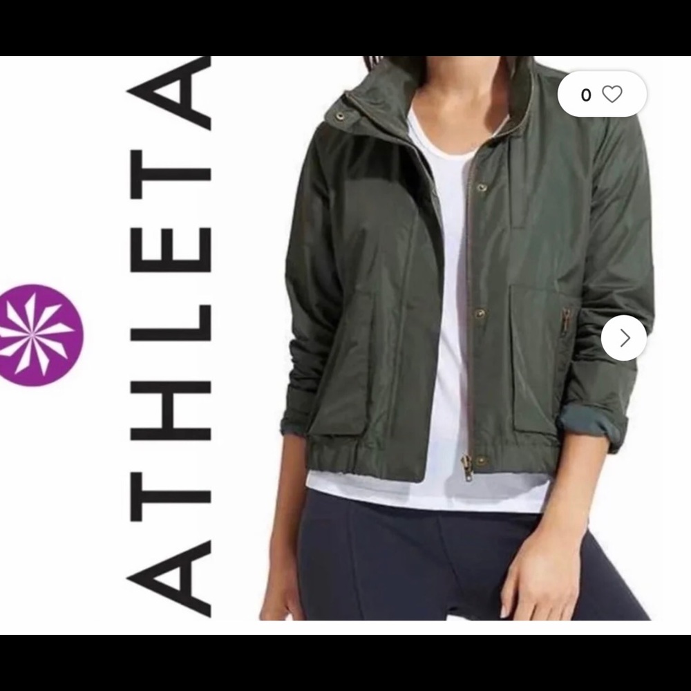 NWT Athleta Green Military Jacket, XL